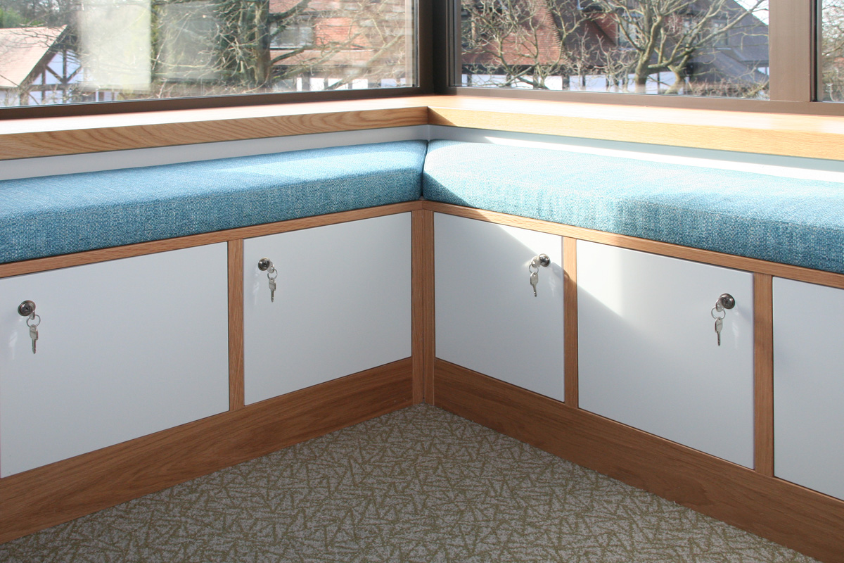Upholstered seating detail